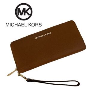 Michael Kors Jet Set Travel Continental Saffiano Leather Wallet Wristlet‎